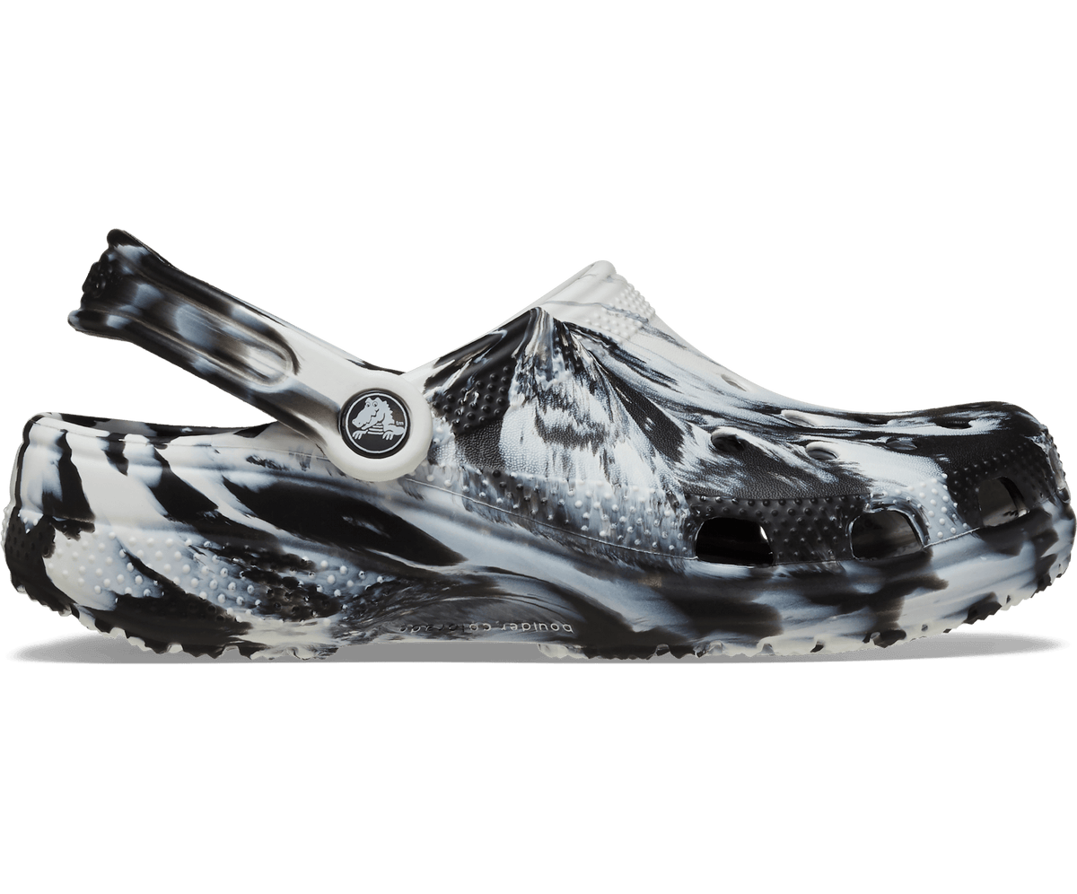 Classic Marbled Clog - White / Black