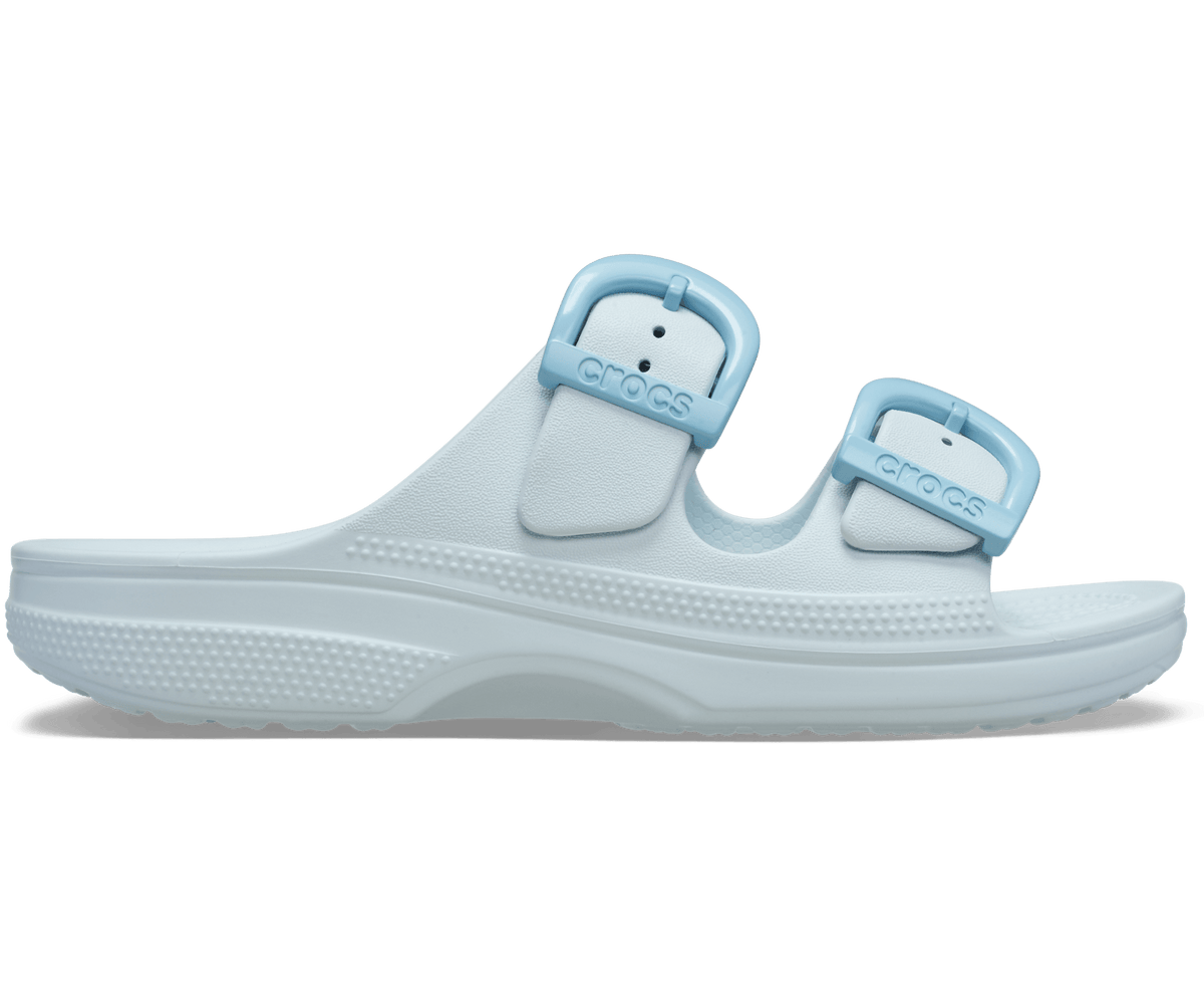 Saturday Enamel Buckle Sandal - Vapor Ice